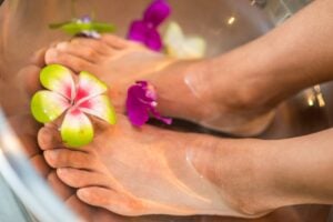 Foot take care of the working lady